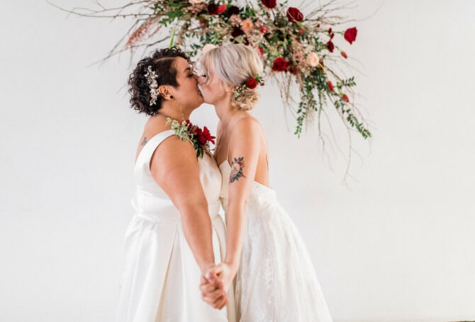 Red LGBTQ Wedding Inspiration