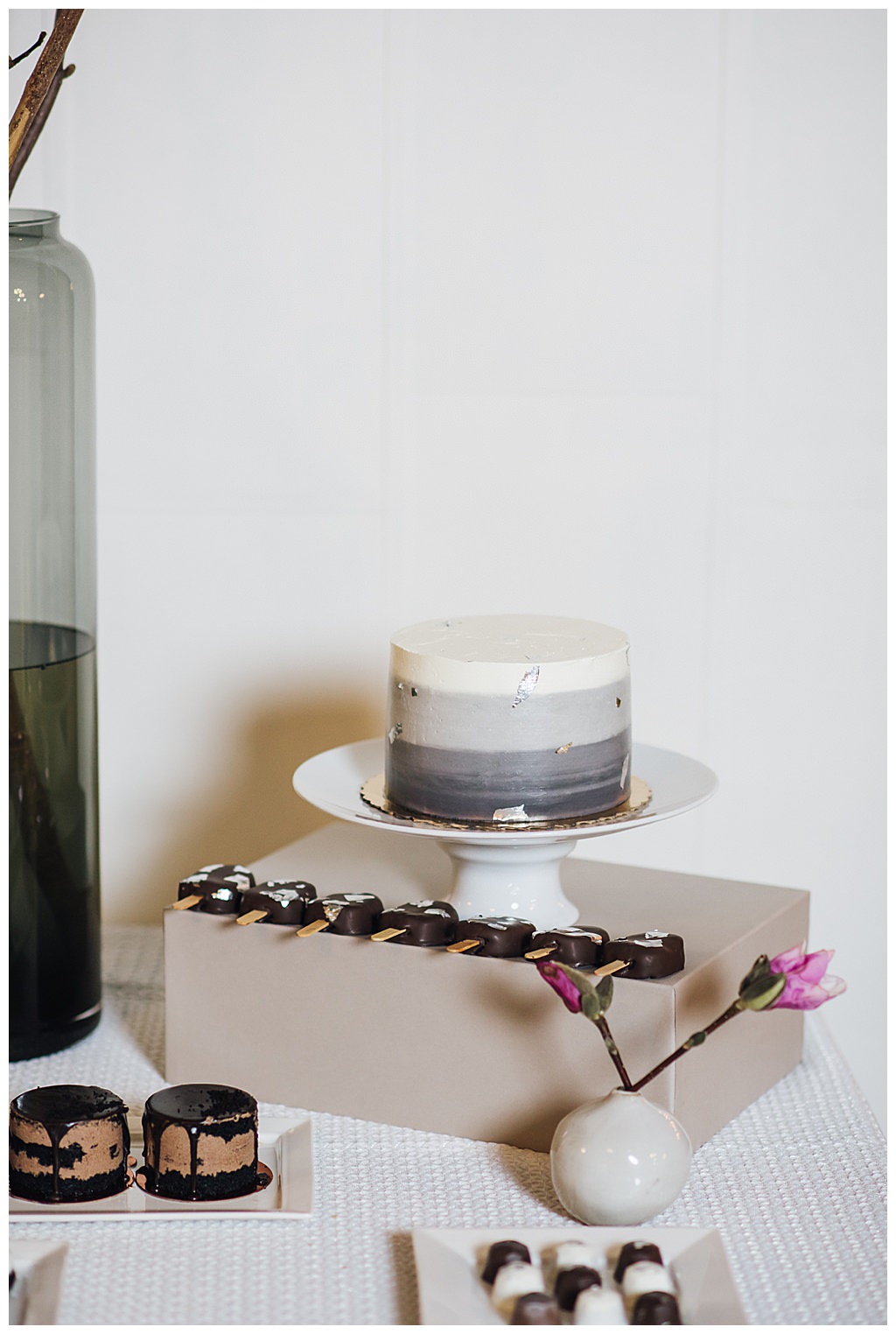 Modern Wedding Dessert Display