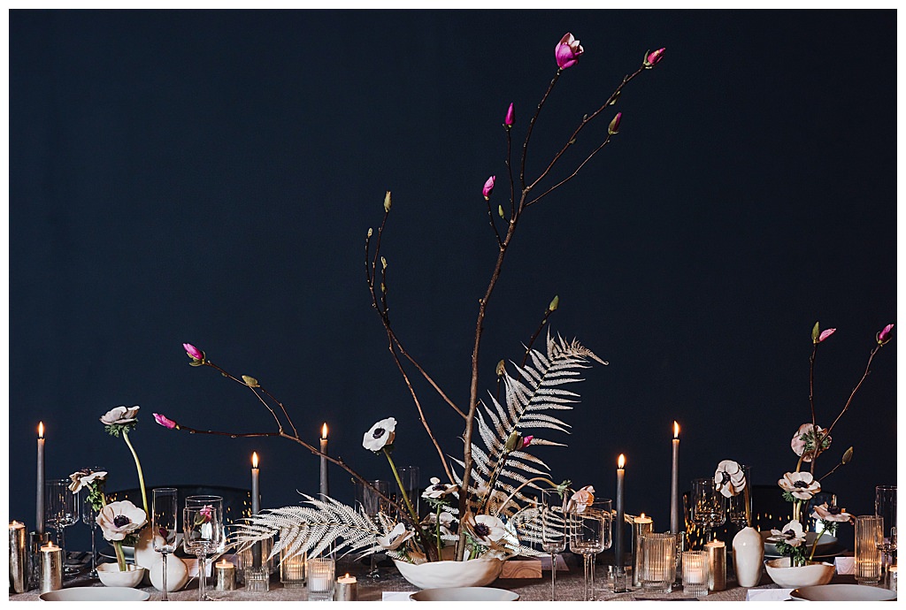 Moody Wedding Tabletop Decor