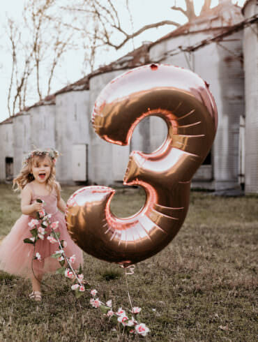 Adorable Three-Year-Old Birthday Photoshoot