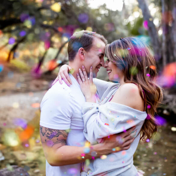 Confetti Engagement Shoot