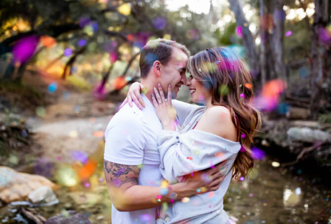 Confetti Engagement Shoot