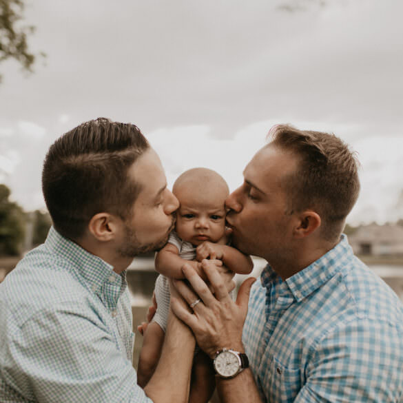 Gay Family Newborn Session