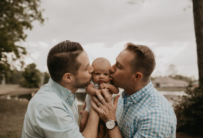 Gay Family Newborn Session