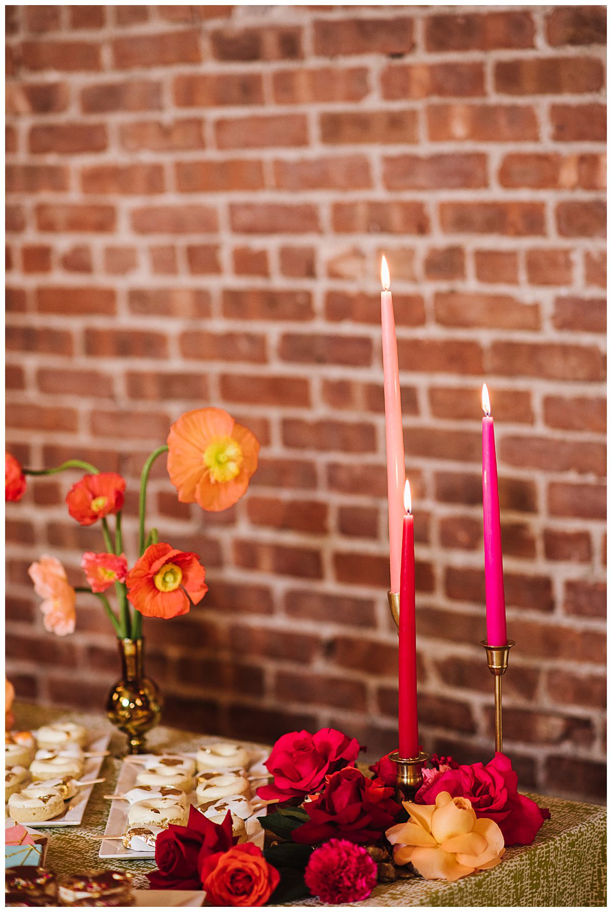 pink-taper-candles-wedding-decor