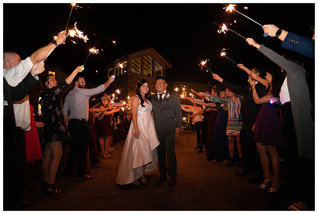 Wedding Reception Sparkler Exit