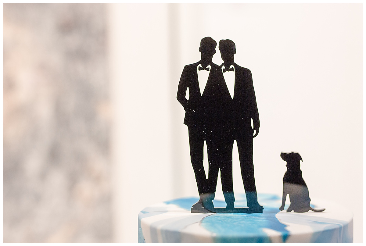 gay-groom-cake-topper-with-dog