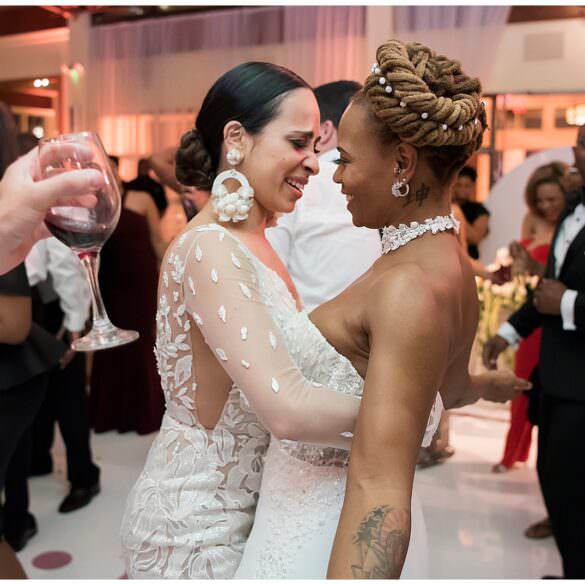 Two Brides Dancing