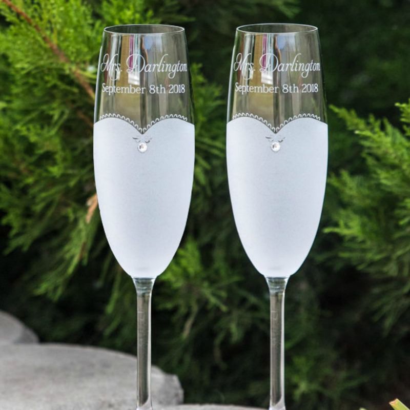 two-brides-champagne-flutes