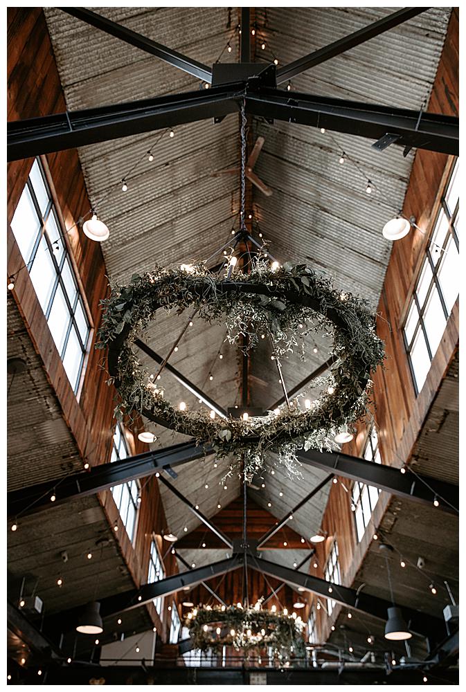 wedding-chandeliers-with-greenery