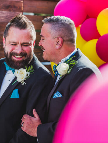 Gay Wedding With Lots of Color
