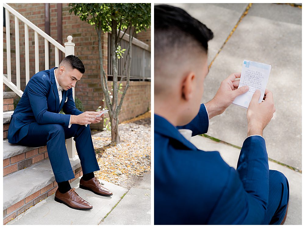 groom-reading-note-from-bride