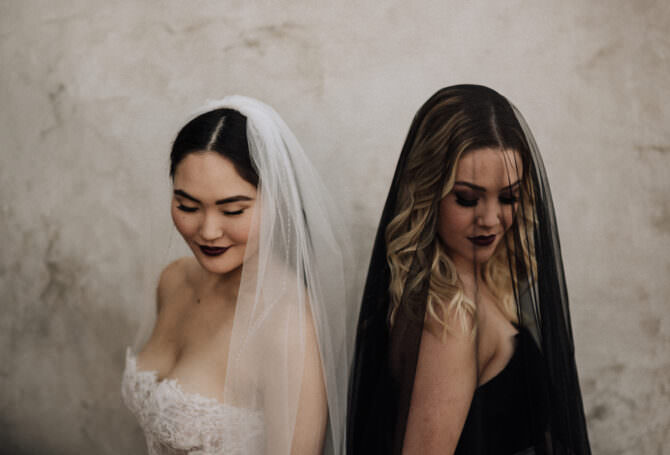 Wedding Inspiration with Black Dress