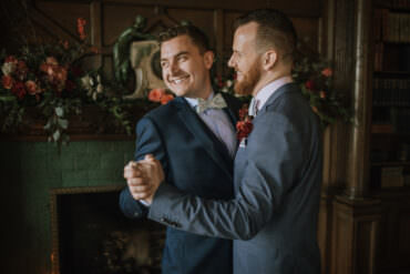 Library Winter Wedding Inspiration