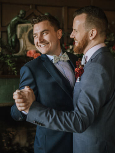 Library Winter Wedding Inspiration