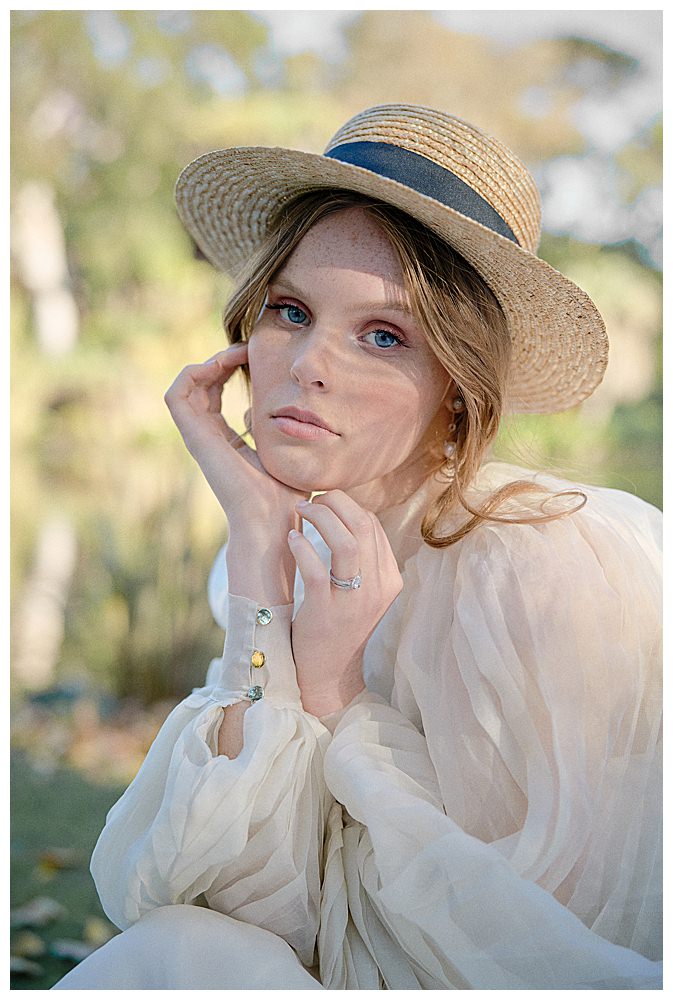 wedding-dress-with-straw-hat