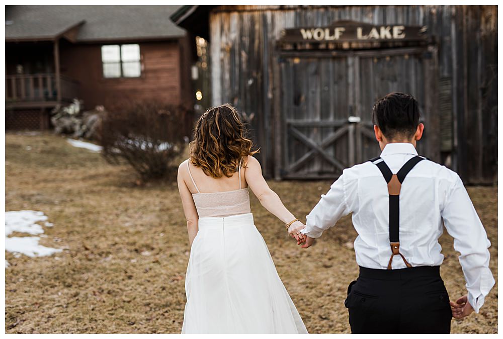 Emma and Jes' Wolf Lake Wedding in Wurtsboro, NY