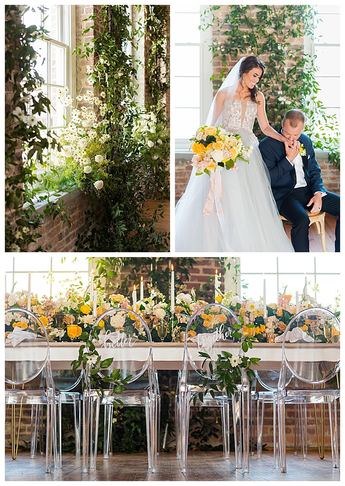 greenery-and-yellow-wedding-reception