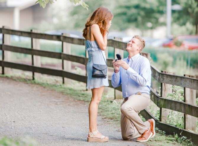 Proposal with Surprise Engagement Party