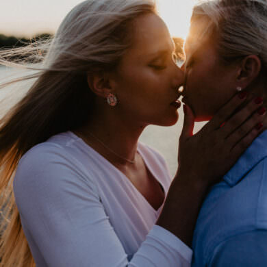 Sun Drenched Lesbian Engagement Shoot