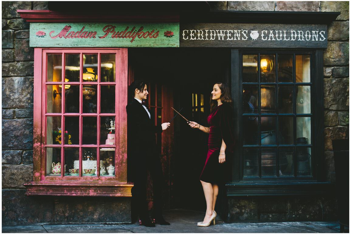 Wizarding World of Harry Potter Engagement Shoot
