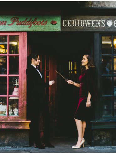 Wizarding World of Harry Potter Engagement Shoot
