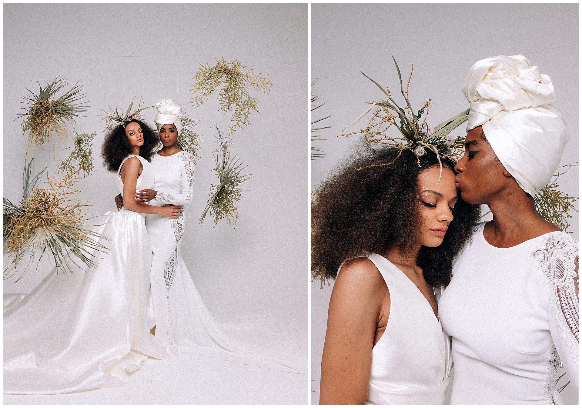 Vogue Inspired Wedding Fashion Editorial Celebrating Black Lgbtq