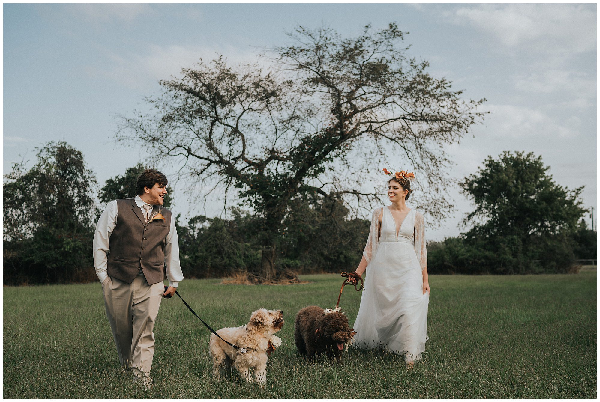 Bohemian farm wedding