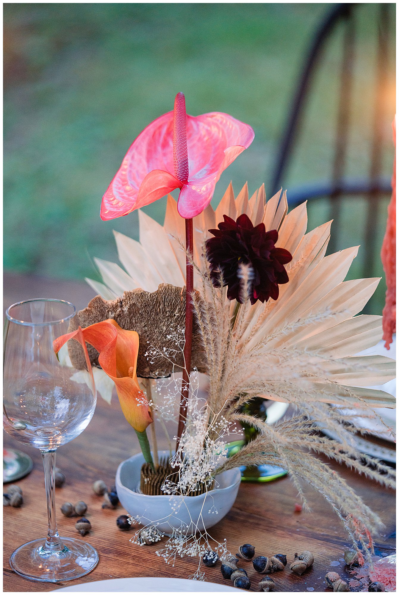 Bohemian farm wedding