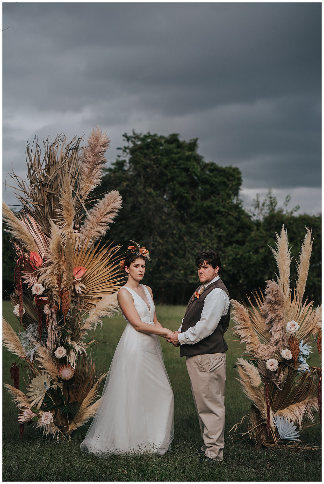 Bohemian farm wedding