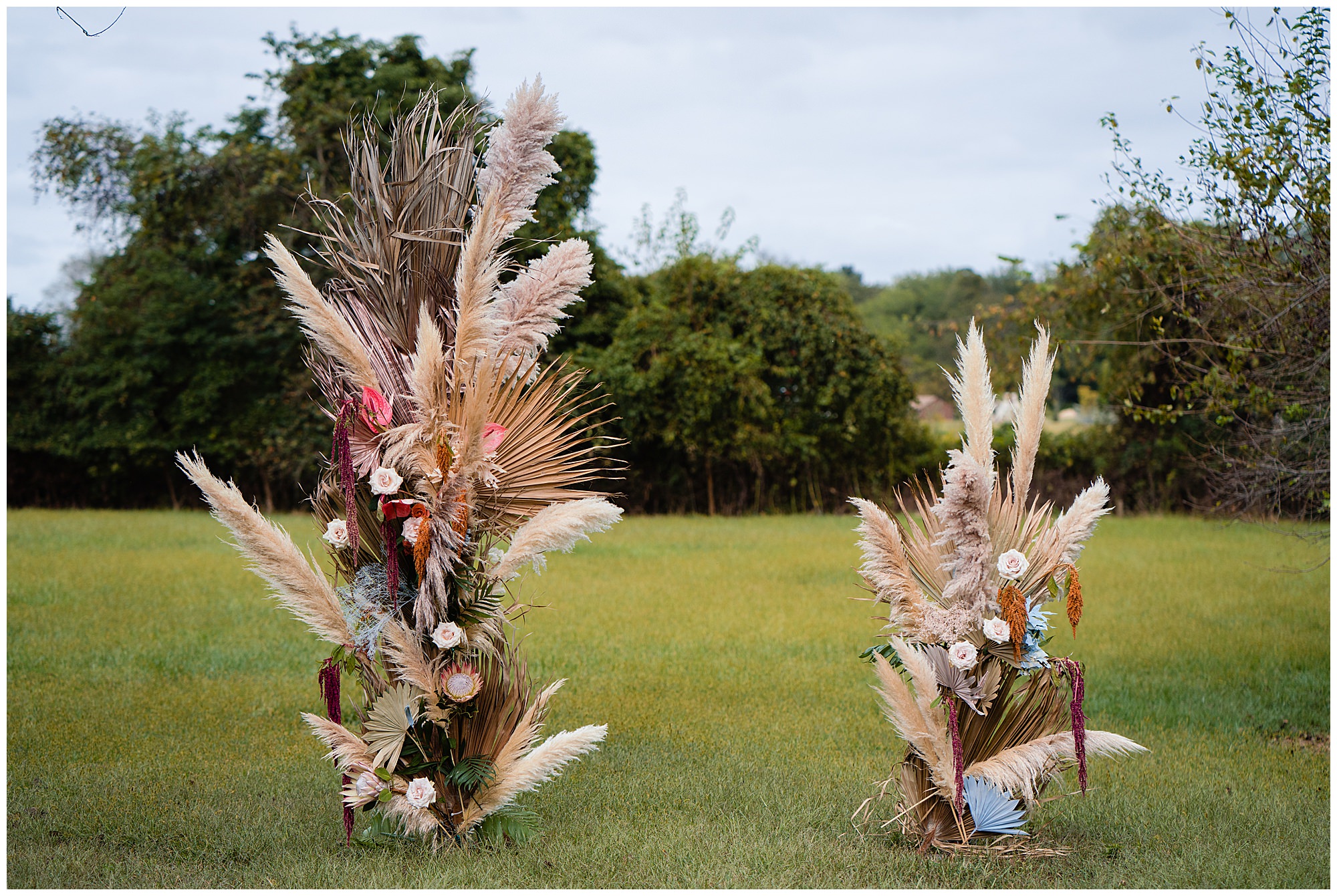 Bohemian farm wedding