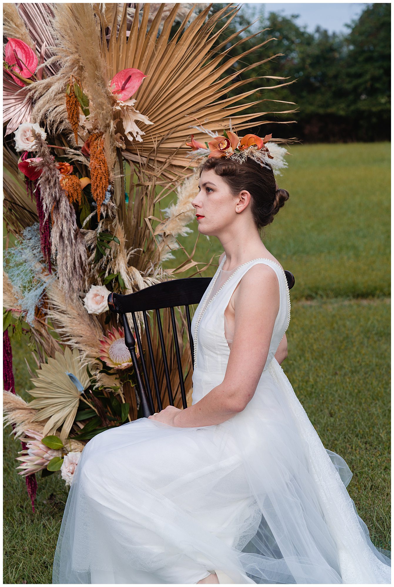 Bohemian farm wedding