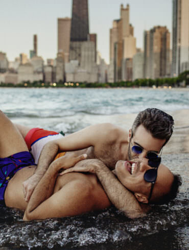 Chicago Lakefront Gay Engagement Shoot