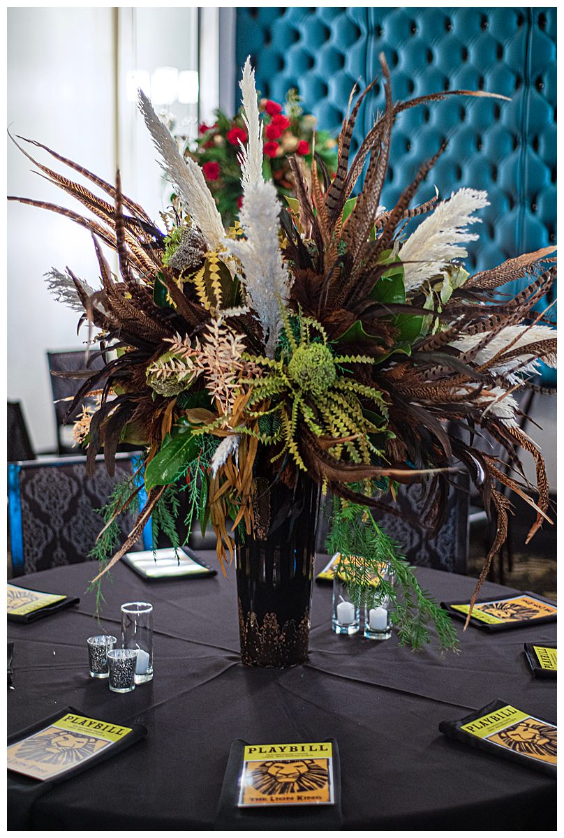 lion-king-broadway-themed-wedding-table-setting