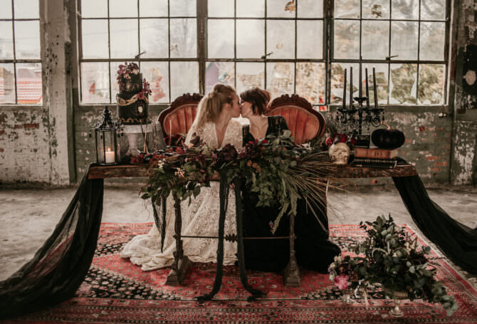 ‘Til Death’ Halloween Wedding Styled Shoot