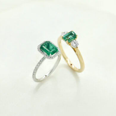 Emerald Engagement Ring