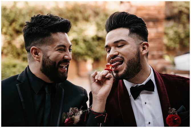 valentines day gay wedding inspiration 14 - 8 Top LGBTQ+ Friendly Wedding Photographers in Las Vegas (2026) Valentine's Day Gay Wedding Inspiration