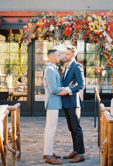 Palm Springs Camp Themed Gay Wedding