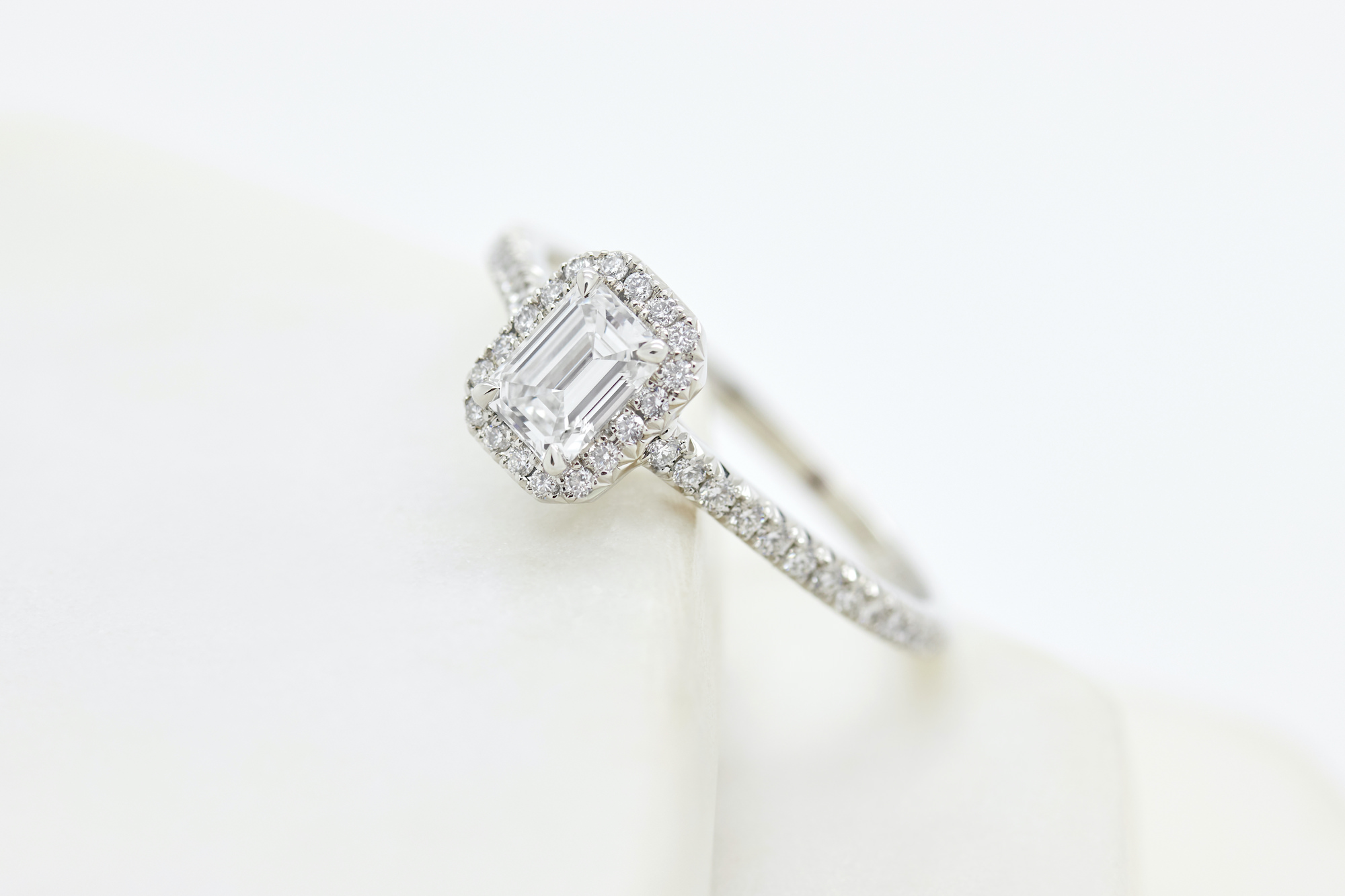 diamond pave engagement ring