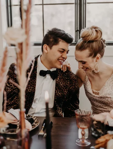 Chic and Stylish Leopard Print Wedding
