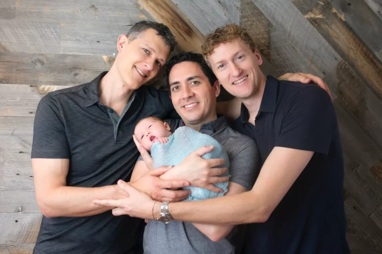 Throuple Family Photo - Sweet Me Photography