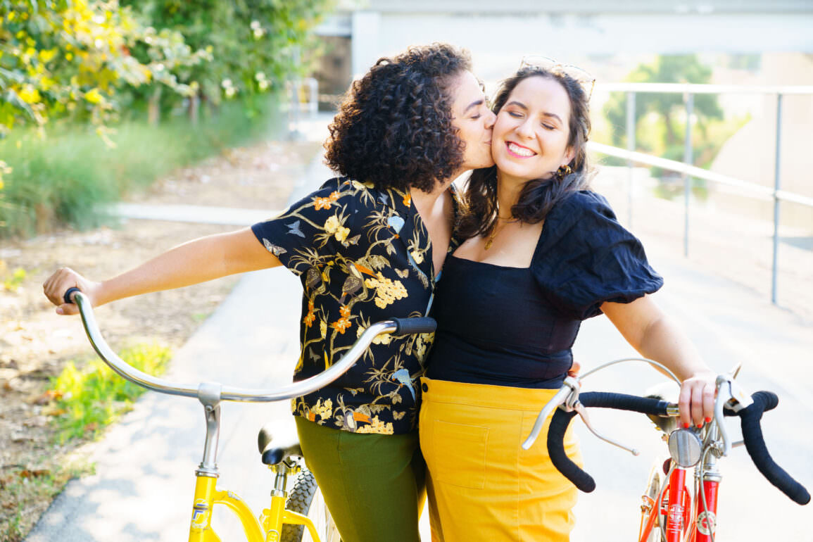 Los Angeles River Bike Path Engagement Shoot