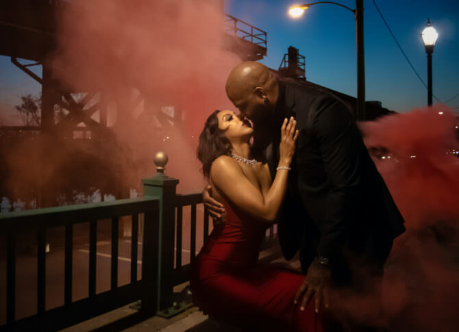 Film Noir Inspired Engagement Shoot Richmond