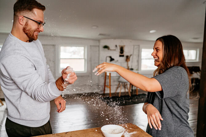 At Home Engagement Session in Cincinatti