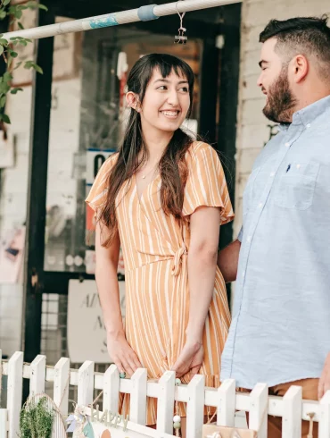 Whistlestop Cafe Fried Green Tomatoes-Inspired Engagement Shoot