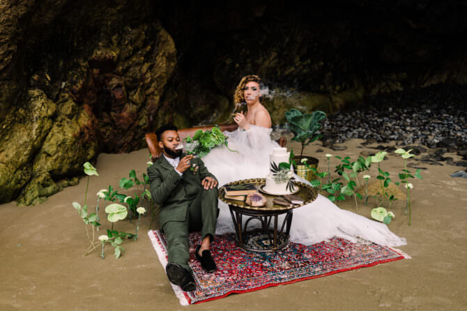 Cannabis Wedding Inspiration Oregon Coast