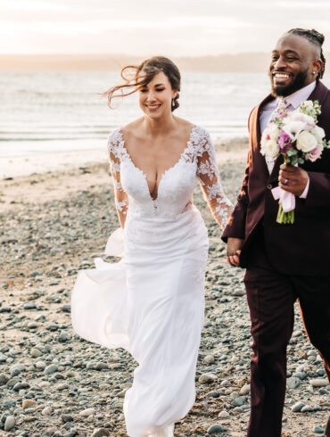 Private Beach Elopement at Discovery Park in Seattle
