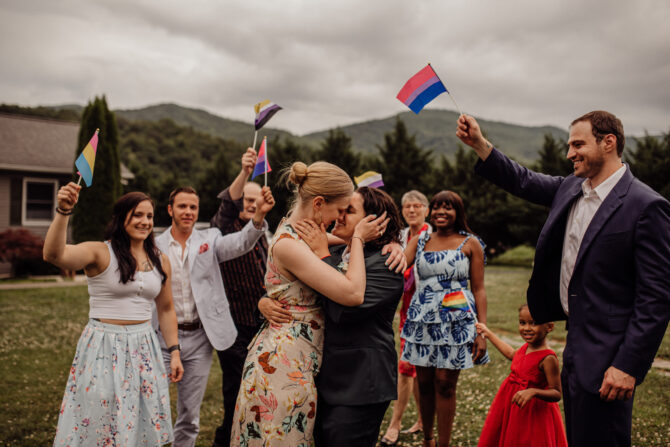 Queer Italian DIY Wedding in Tennessee