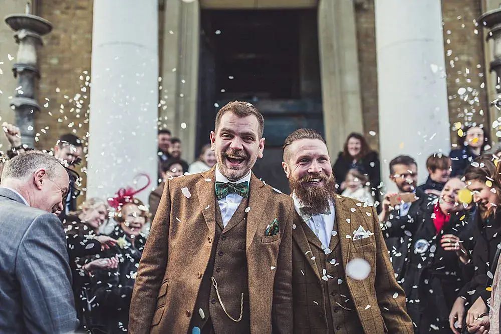 Tweed Fall Suits for Weddings