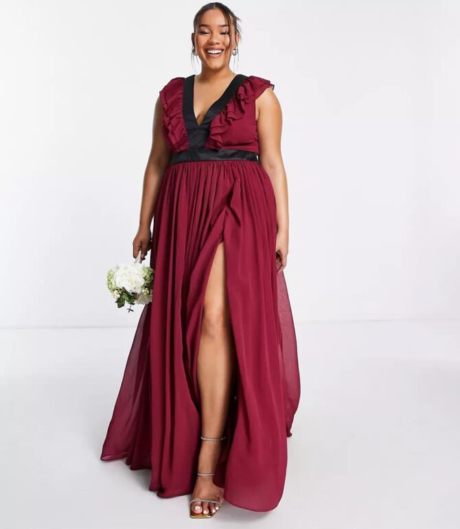 Solid Color Rayon Maxi Dress in Magenta : TPA2589